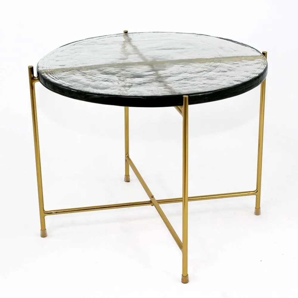 Sale Strukturglas Beistelltisch Vigginella Glastische