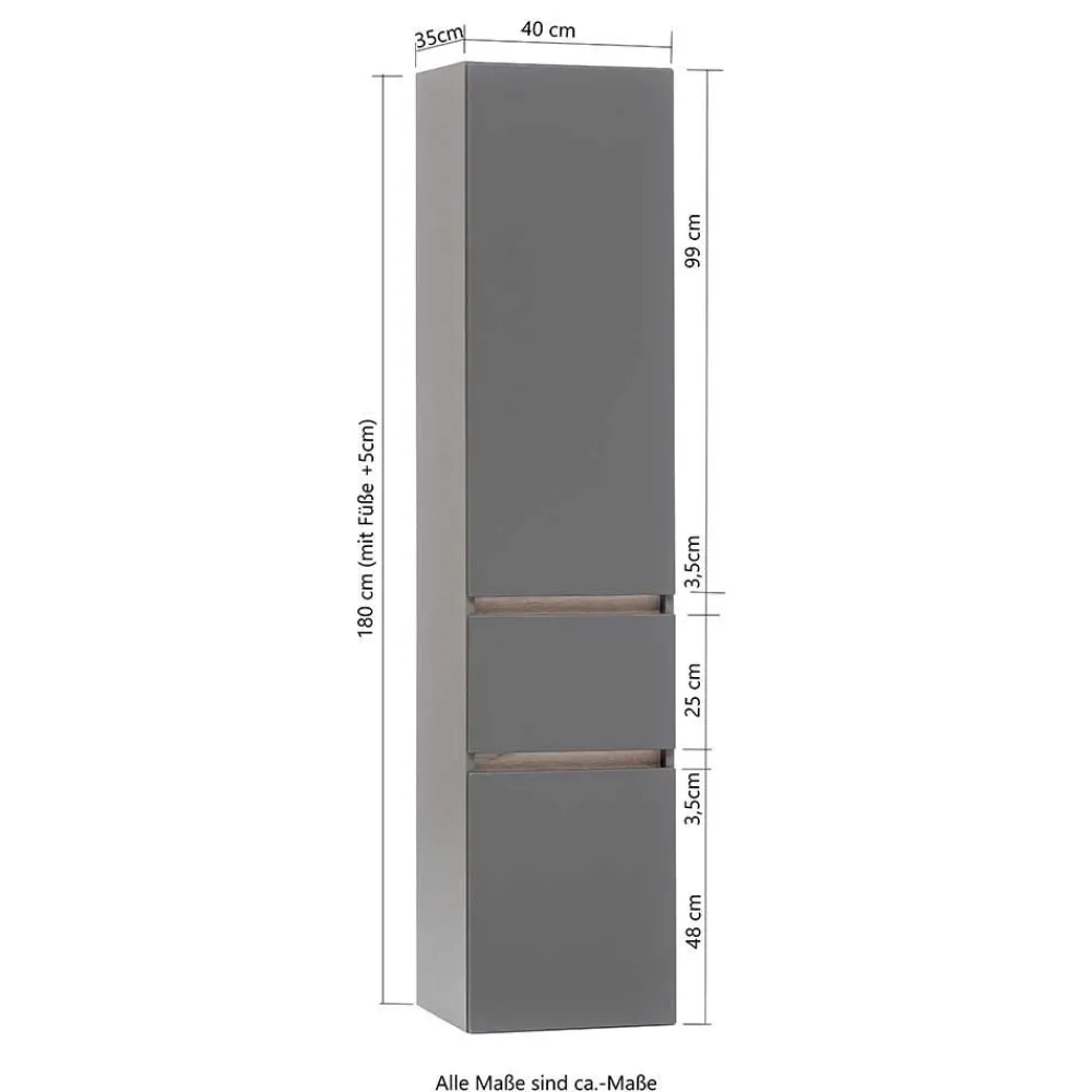 5-teiliges Badmöbelset Kropenia*Pharao24 Best