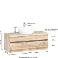 5-teiliges Badmöbelset Kropenia*Pharao24 Best