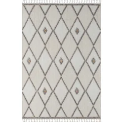 Teppich Beige und Weiß Abbie*Pharao24 New