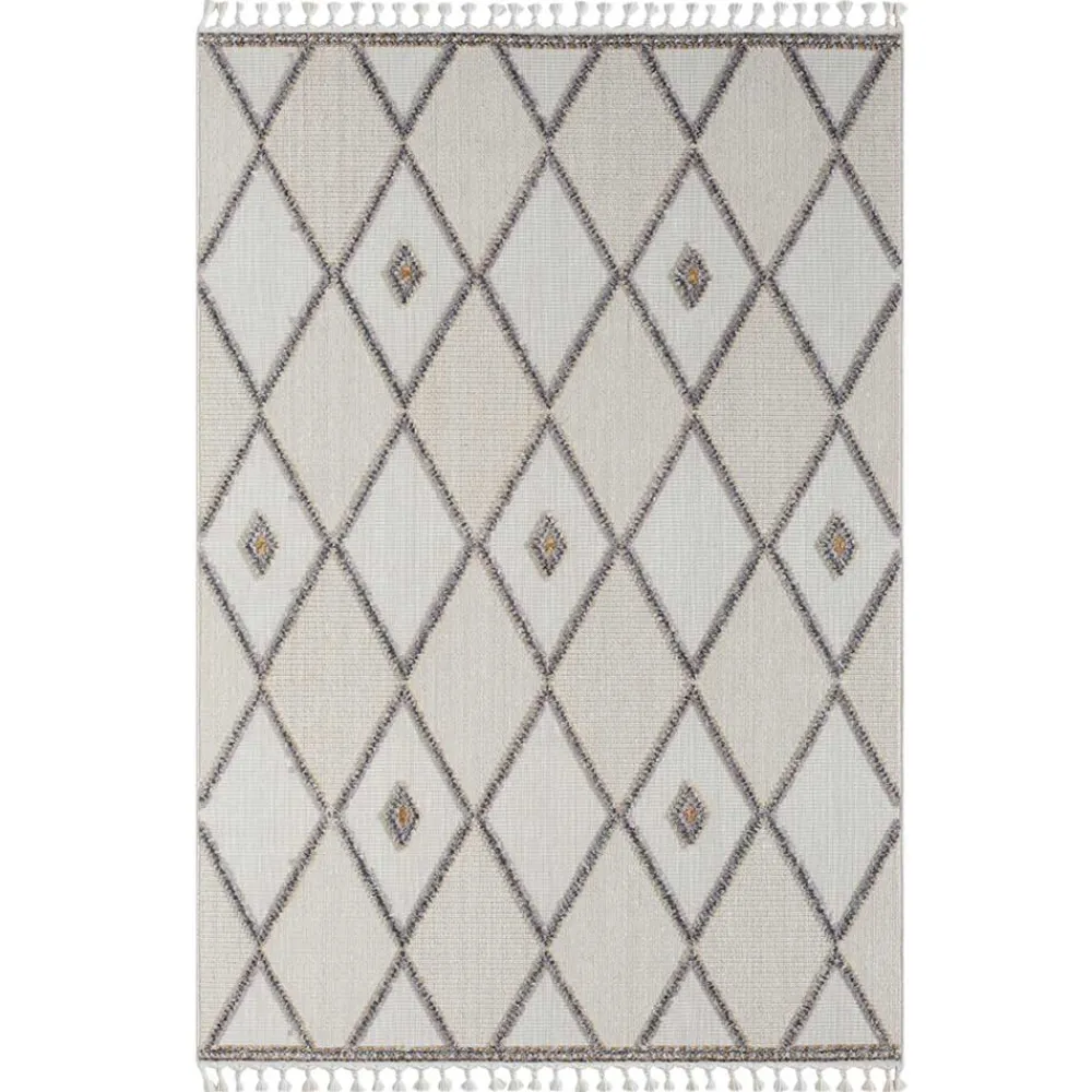 Teppich Beige und Weiß Abbie*Pharao24 New