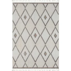 Teppich Beige und Weiß Abbie*Pharao24 New