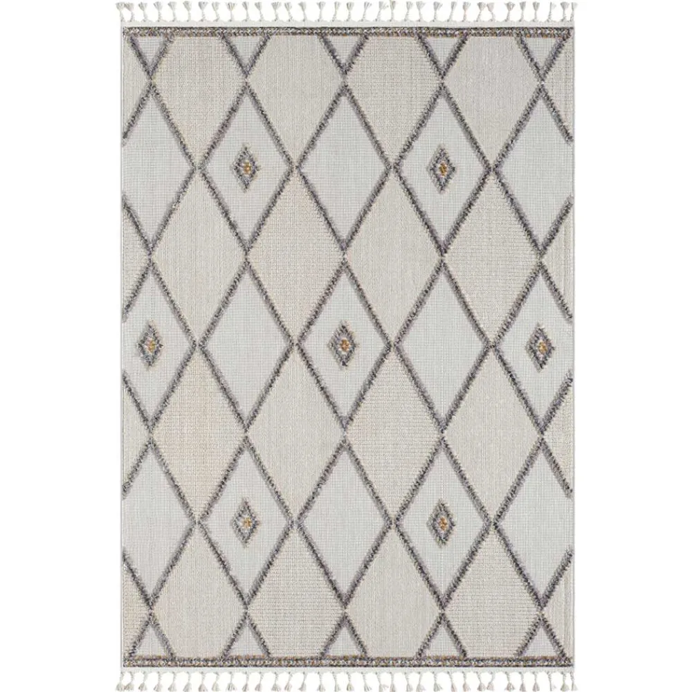 Teppich Beige und Weiß Abbie*Pharao24 New