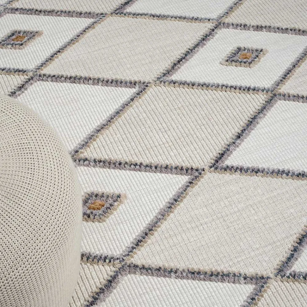 Teppich Beige und Weiß Abbie*Pharao24 New