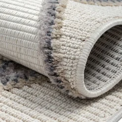 Teppich Beige und Weiß Abbie*Pharao24 New