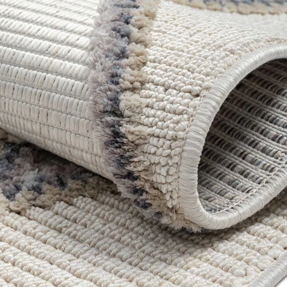 Teppich Beige und Weiß Abbie*Pharao24 New