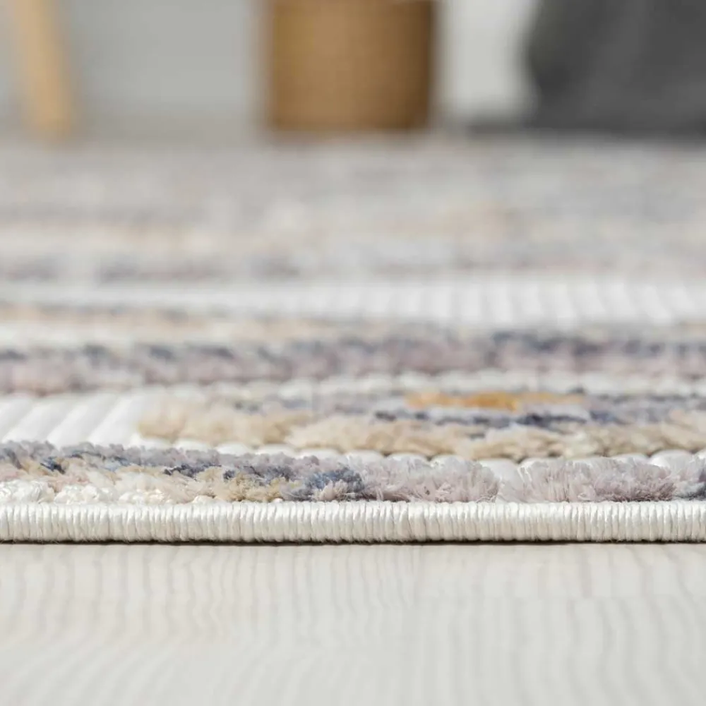 Teppich Beige und Weiß Abbie*Pharao24 New