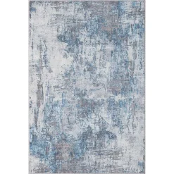 Teppich Creme Blau Pyarco Teppiche