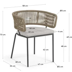 Clearance Terrassen Stühle Oxeda Armlehnstühle