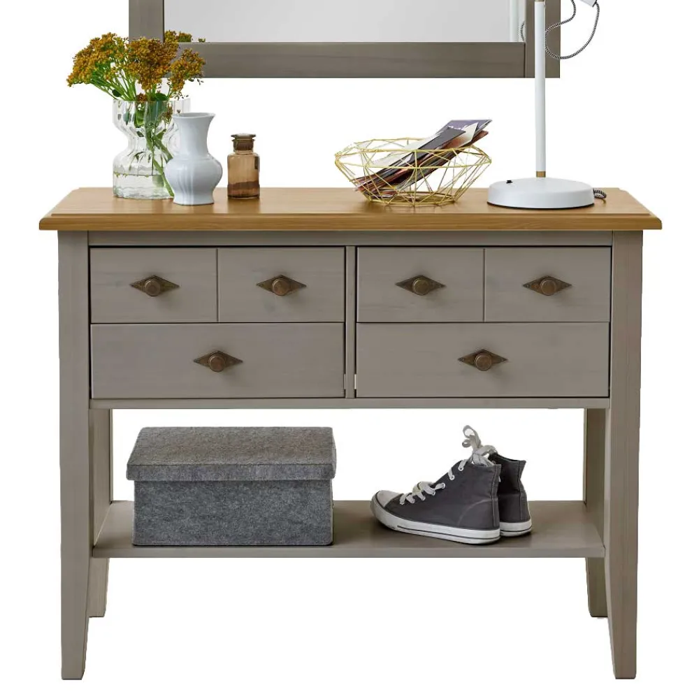 Outlet Tisch Kommode Mangali Wohnzimmertisch|Massivholztische