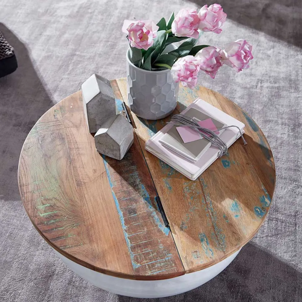 Trommelgestell Couchtisch Agapedus Truhen