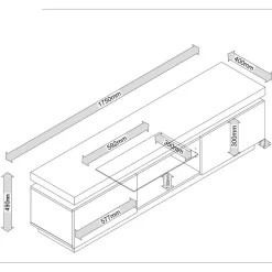 Best TV Board Cingstan Fernsehkommoden|Fernsehtische