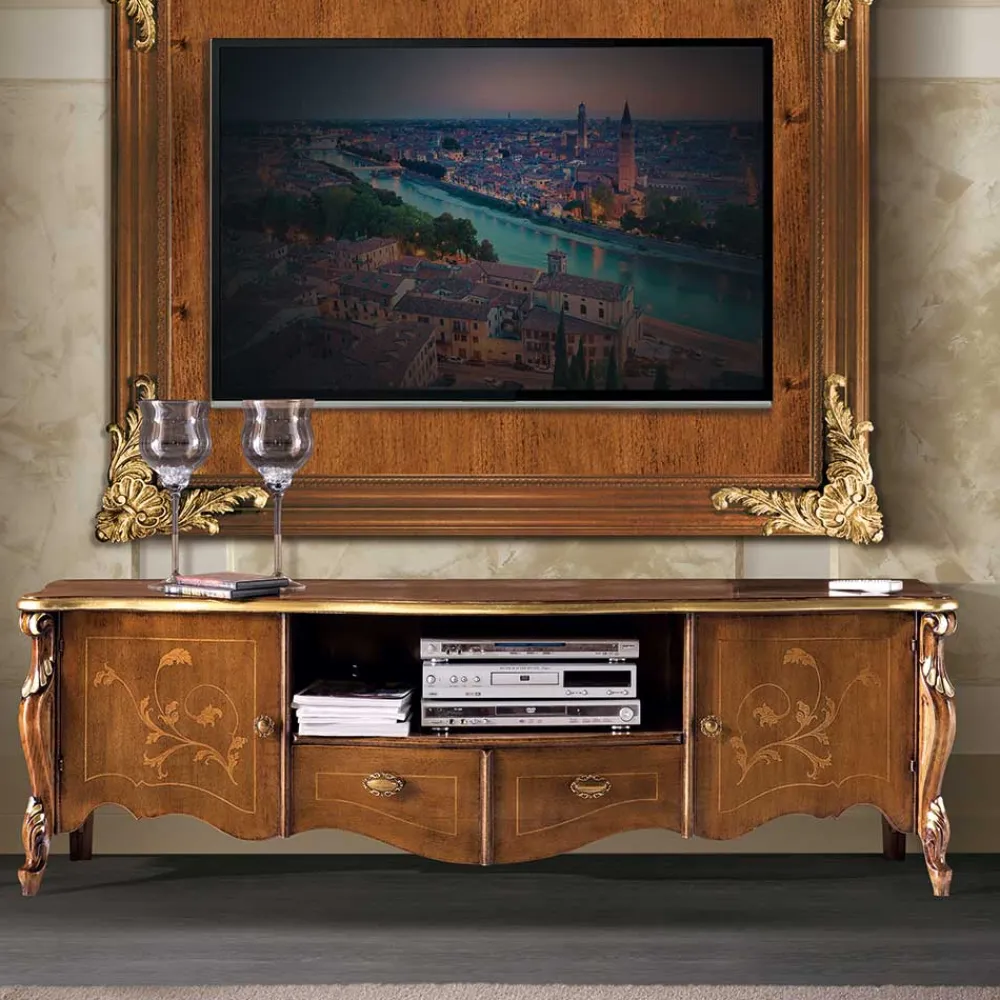 TV Kommode Savolina Massivholz Tv Möbel|Fernsehtische