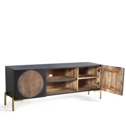 Hot TV Lowboard Baptus Massivholz Tv Möbel