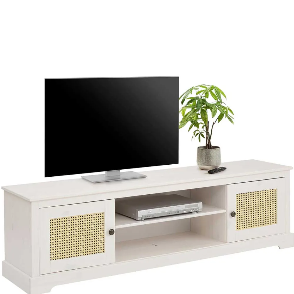 Discount TV Lowboard Halnien Massivholz Tv Möbel