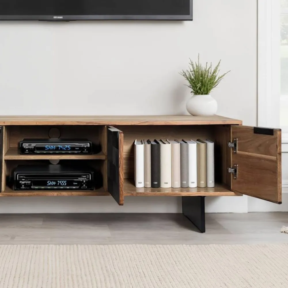 New TV Lowboard Maciano Massivholz Tv Möbel|Fernsehkommoden