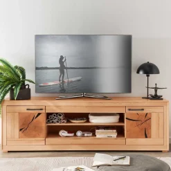 Outlet TV Lowboard Olmedo Massivholz Tv Möbel|Fernsehtische