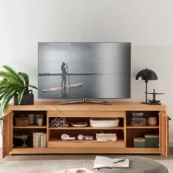 Outlet TV Lowboard Olmedo Massivholz Tv Möbel|Fernsehtische