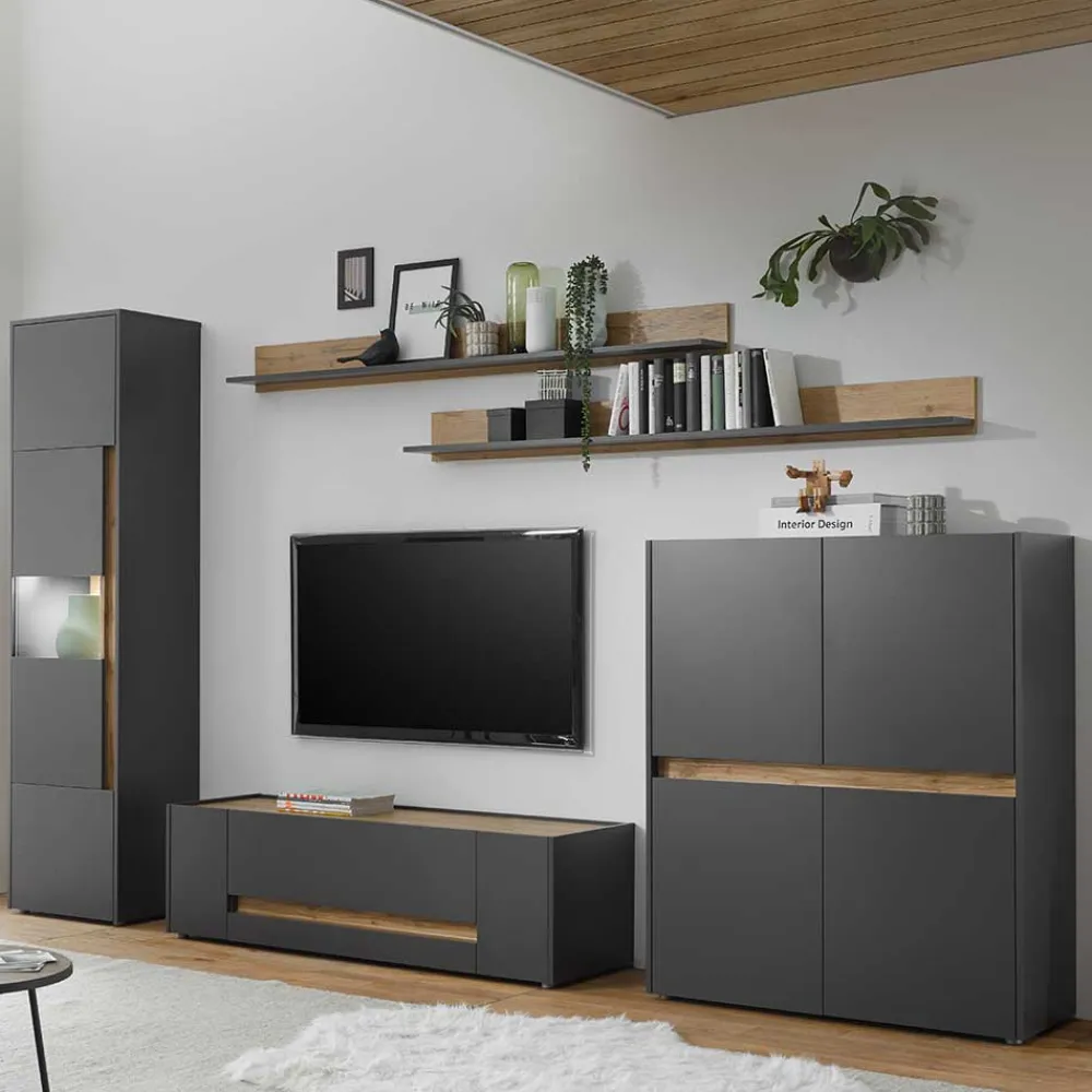 Sale TV Schrankwand Uzniana Wohnzimmerschrank|Wohnwand 300 Cm