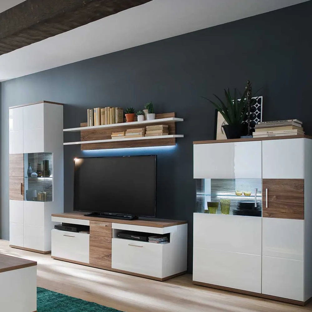 Hot TV Wohnwand Gazino Moderne Wohnwände|Wohnwand 350 Cm