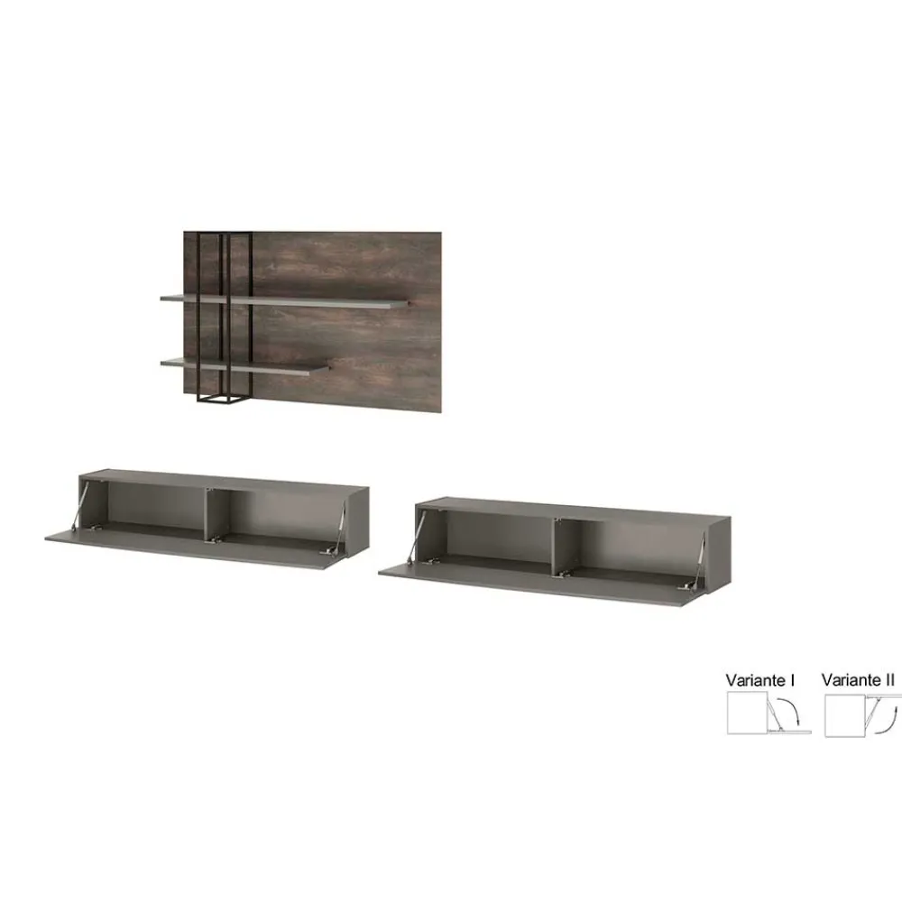 Hot TV Wohnwand Hanniba Wohnwand 300 Cm|Moderne Wohnwände