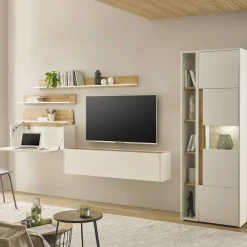 TV Wohnwand mit Schreibtisch Rascian*Pharao24 Clearance