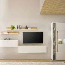 TV Wohnwand mit Schreibtisch Rascian*Pharao24 Clearance