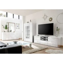 Outlet TV Wohnwand Peledrav Moderne Wohnwände|Hochglanz Wohnwände