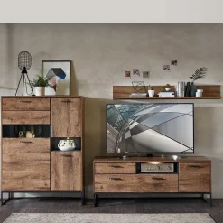 Outlet TV Wohnwand Washton Wohnwand 250 Cm