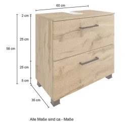 Clearance Unterbeckenschrank Longos Waschbeckenunterschränke|Bad Unterschränke