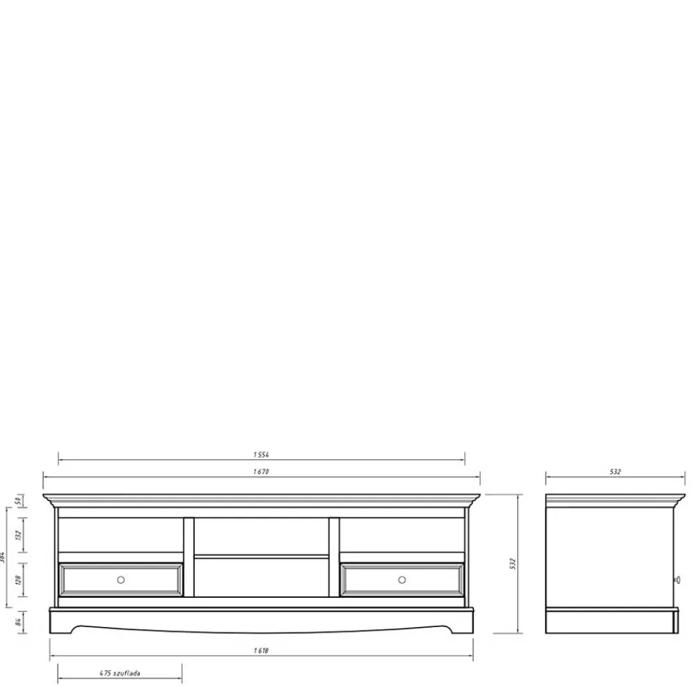 New Unterschrank Fernseher Renero Massivholz Tv Möbel|Fernsehtische