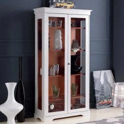 Hot Vintage Vitrinenschrank Giralva Wohnzimmerschrank|Massivholz Schränke