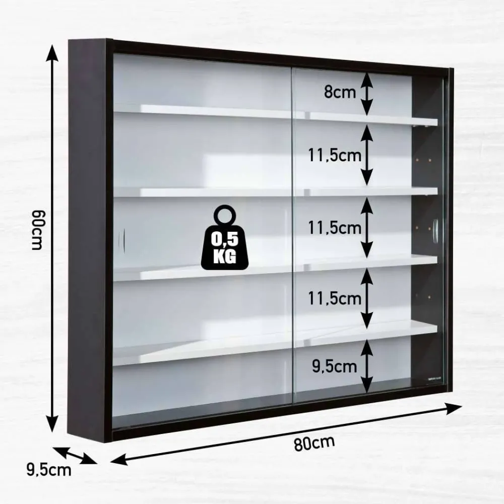 New Vitrine Chalessia Wandvitrinen