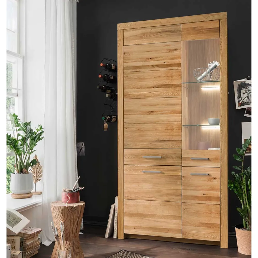 Online Vitrine Divrina Massivholzmöbel|Vitrinenschrank