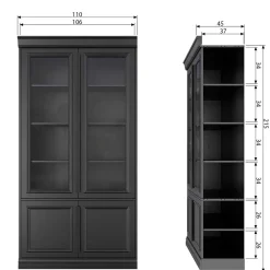 Hot Vitrine Malingres Vitrinenschrank|Wohnzimmervitrinen