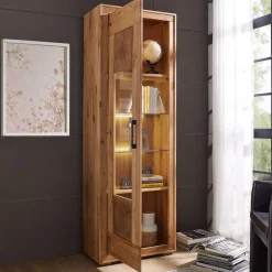 Best Vitrinenschrank Cranados Massivholzmöbel|Wohnzimmerschrank
