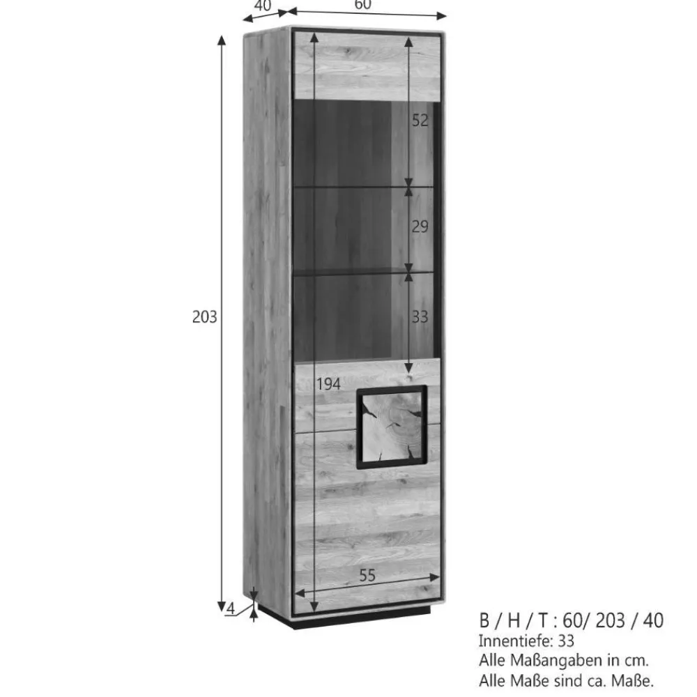Vitrinenschrank Macereta*Pharao24 Discount