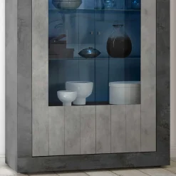 Discount Vitrinenschrank Praki Vitrinenschrank|Wohnzimmervitrinen