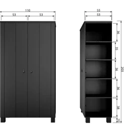 Vollholzschrank Pressiona*Pharao24 Best