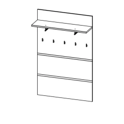 Best Wandgarderobe Lunira Wandgarderoben|Garderoben Paneele
