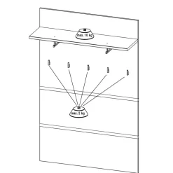 Online Wandgarderobe Sveralda Wandgarderoben|Garderoben Paneele