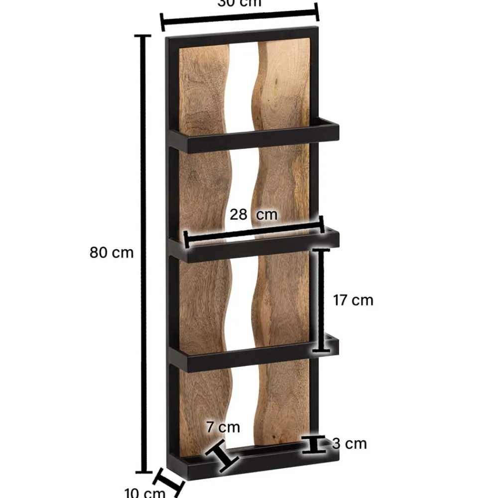 Clearance Wandregal Lunau Hängeregale|Wohnzimmerregale