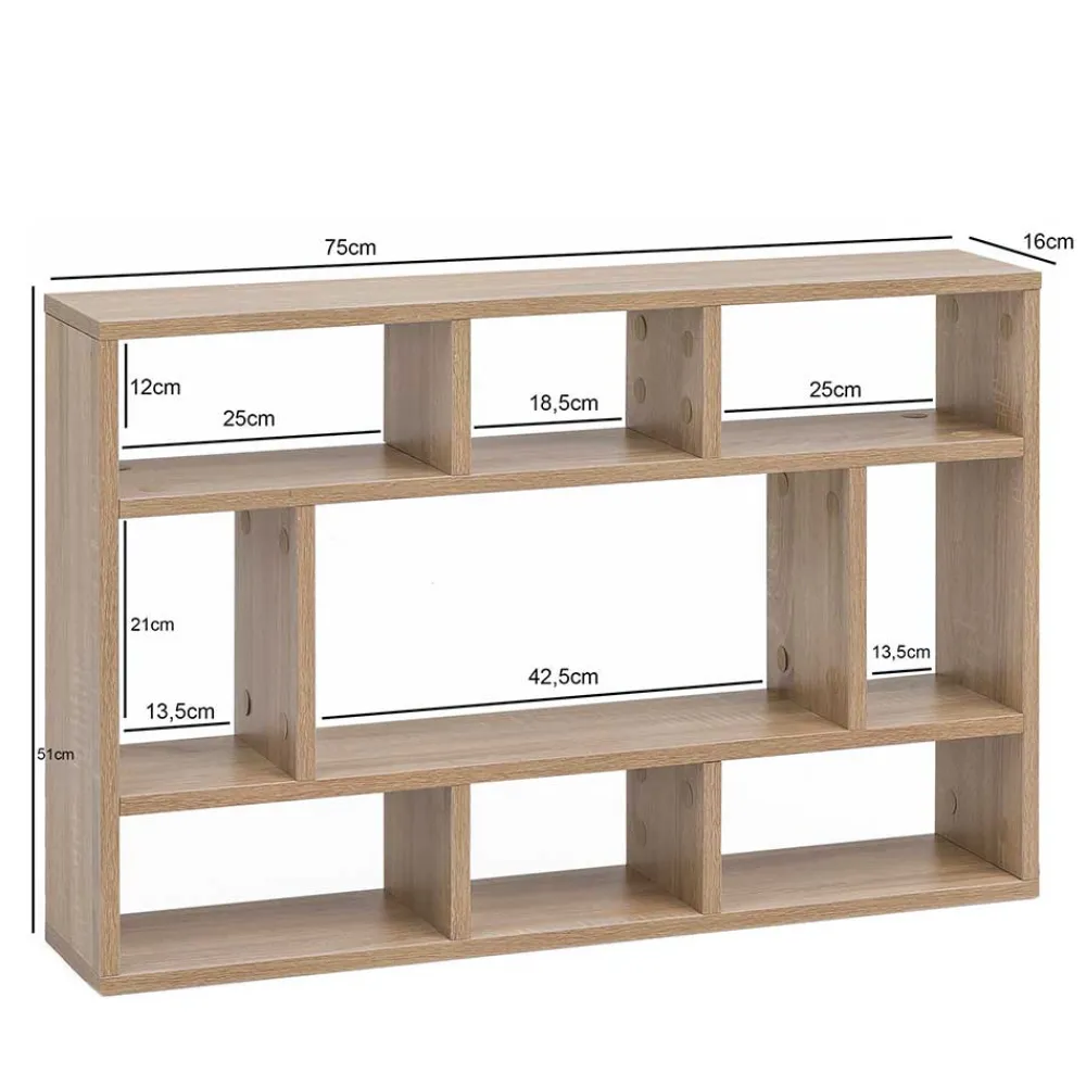 Wandregal Sonoma Eiche Vilas*Pharao24 New