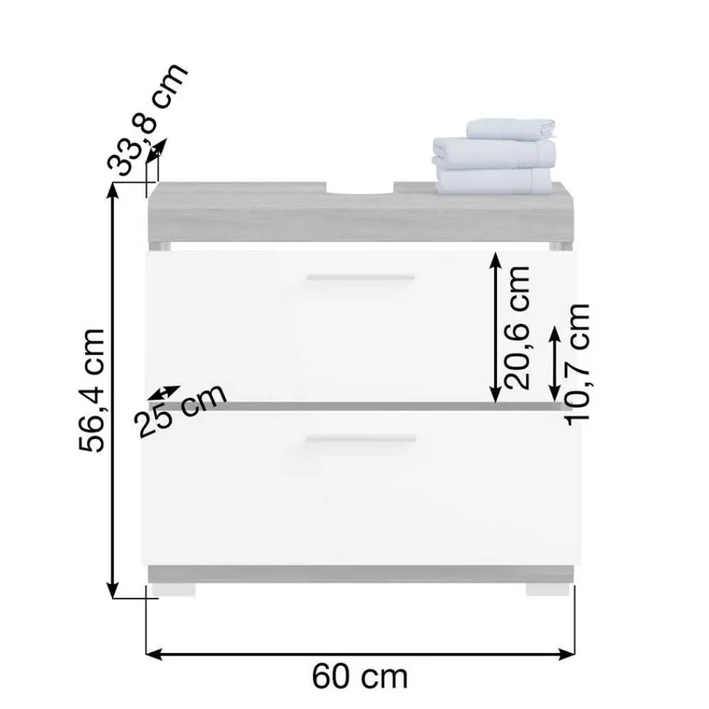 Waschbeckenunterschrank Hayoran*Pharao24 Clearance