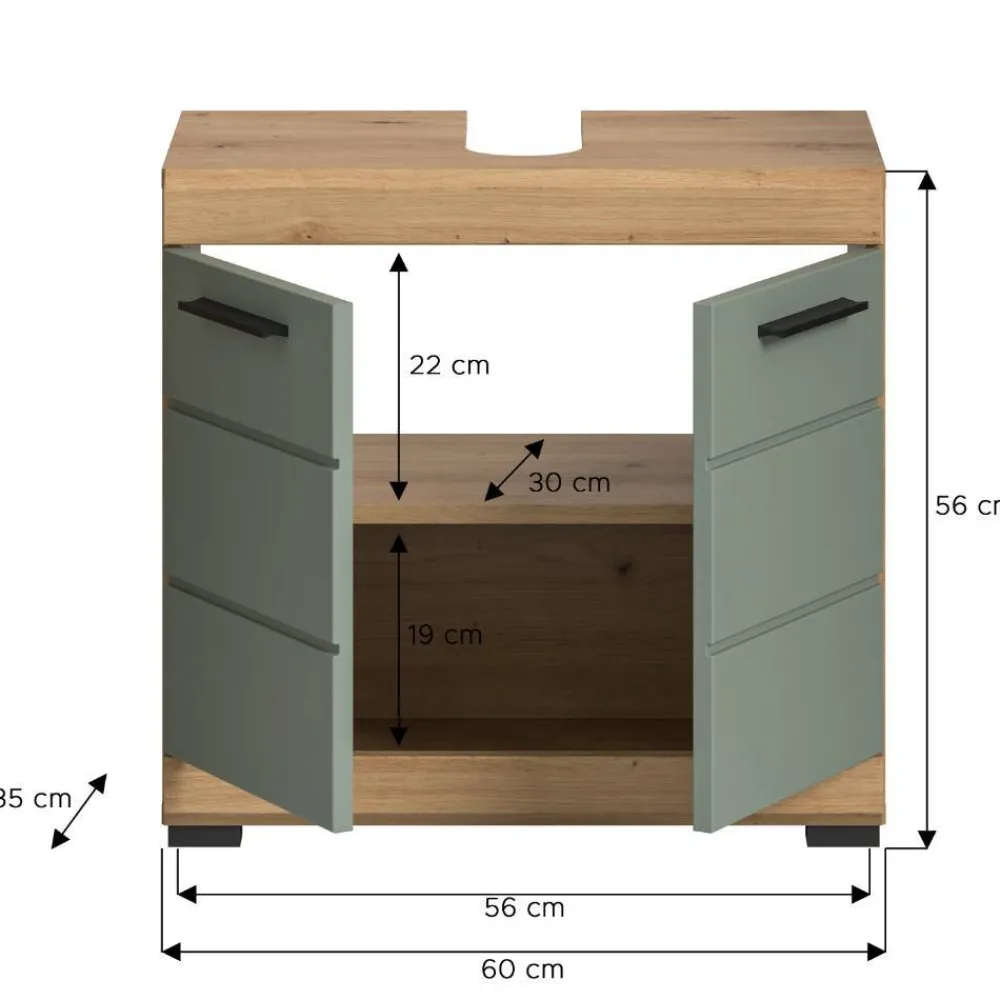 Waschbeckenunterschrank Martinez*Pharao24 Online