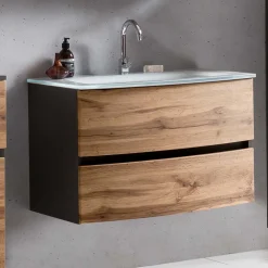 Outlet Waschbeckenunterschrank Nerella Waschbeckenunterschränke