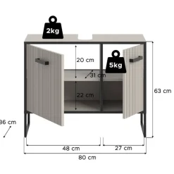 Online Waschbeckenunterschrank Please Waschbeckenunterschränke|Bad Unterschränke