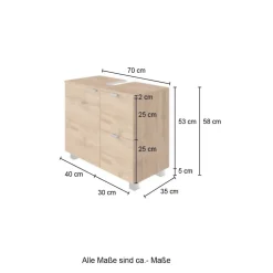 Waschbeckenunterschrank Tine*Pharao24 Discount