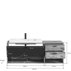 Waschkommode Estate Waschbeckenunterschränke