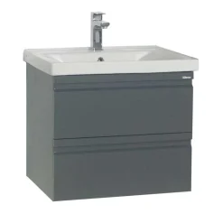 Clearance Waschplatz Set Anthrazit Fabolie Badmöbel Sets